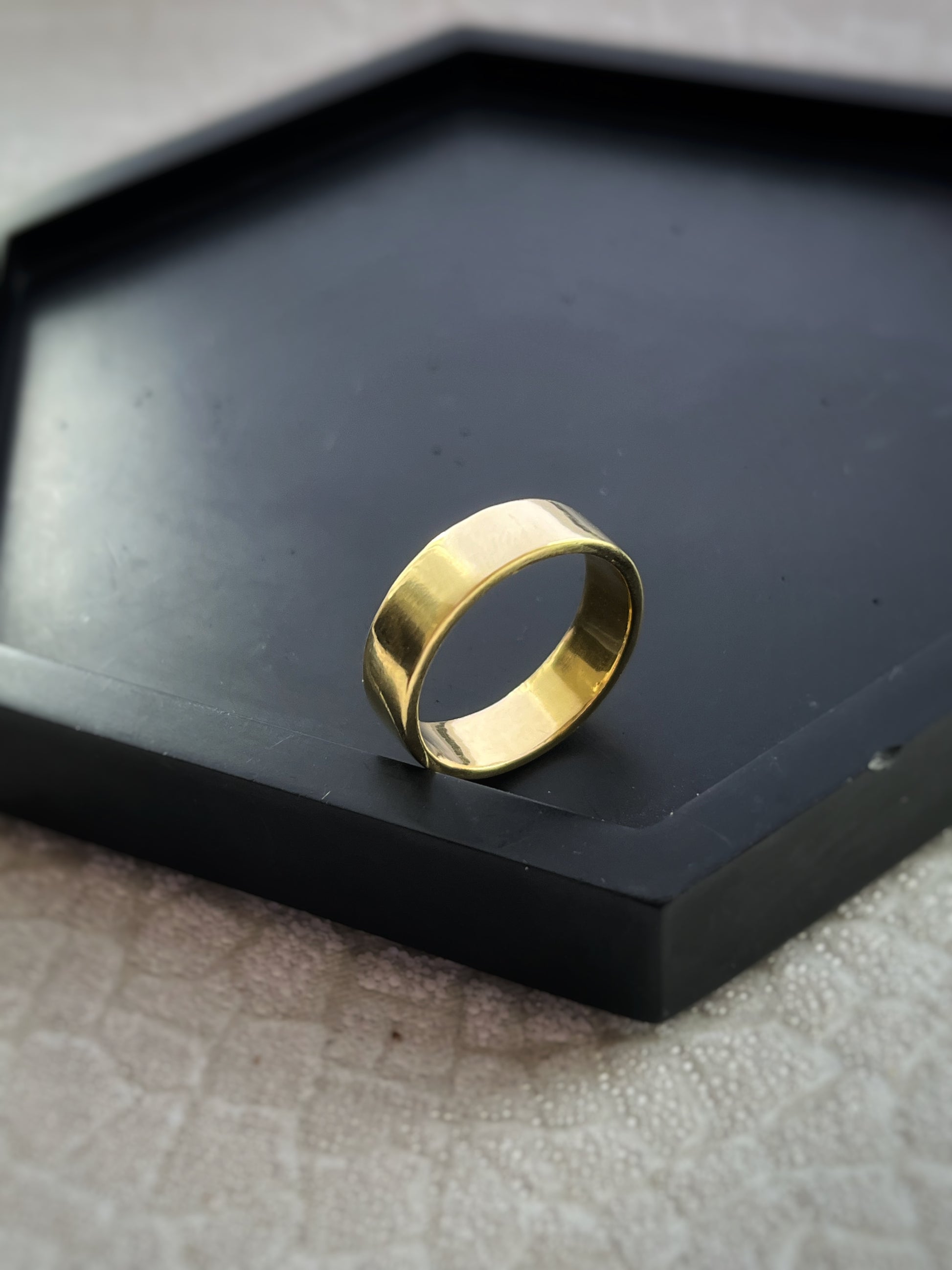 Handmade gold rings