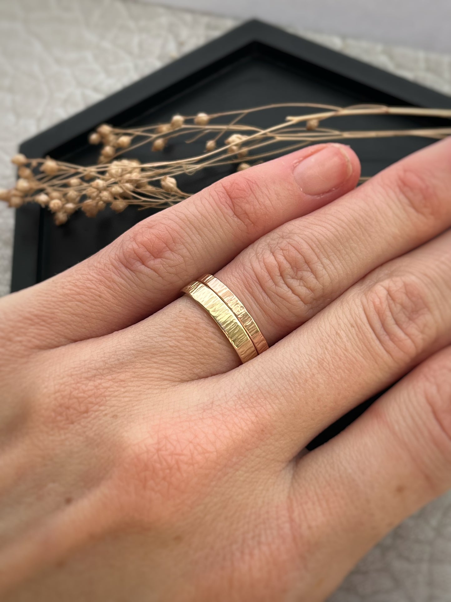 9ct yellow gold rings