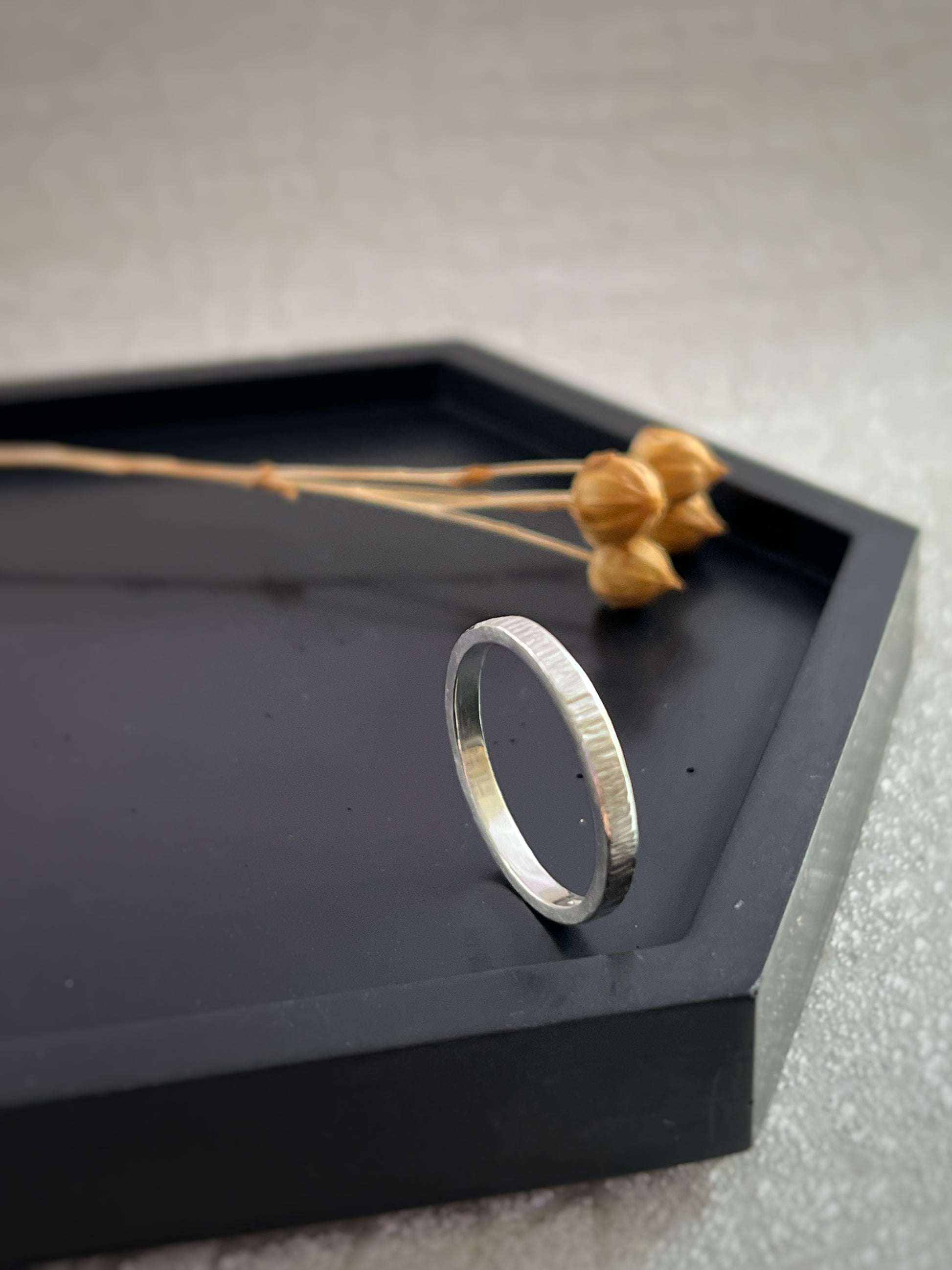 Delicate gold rings