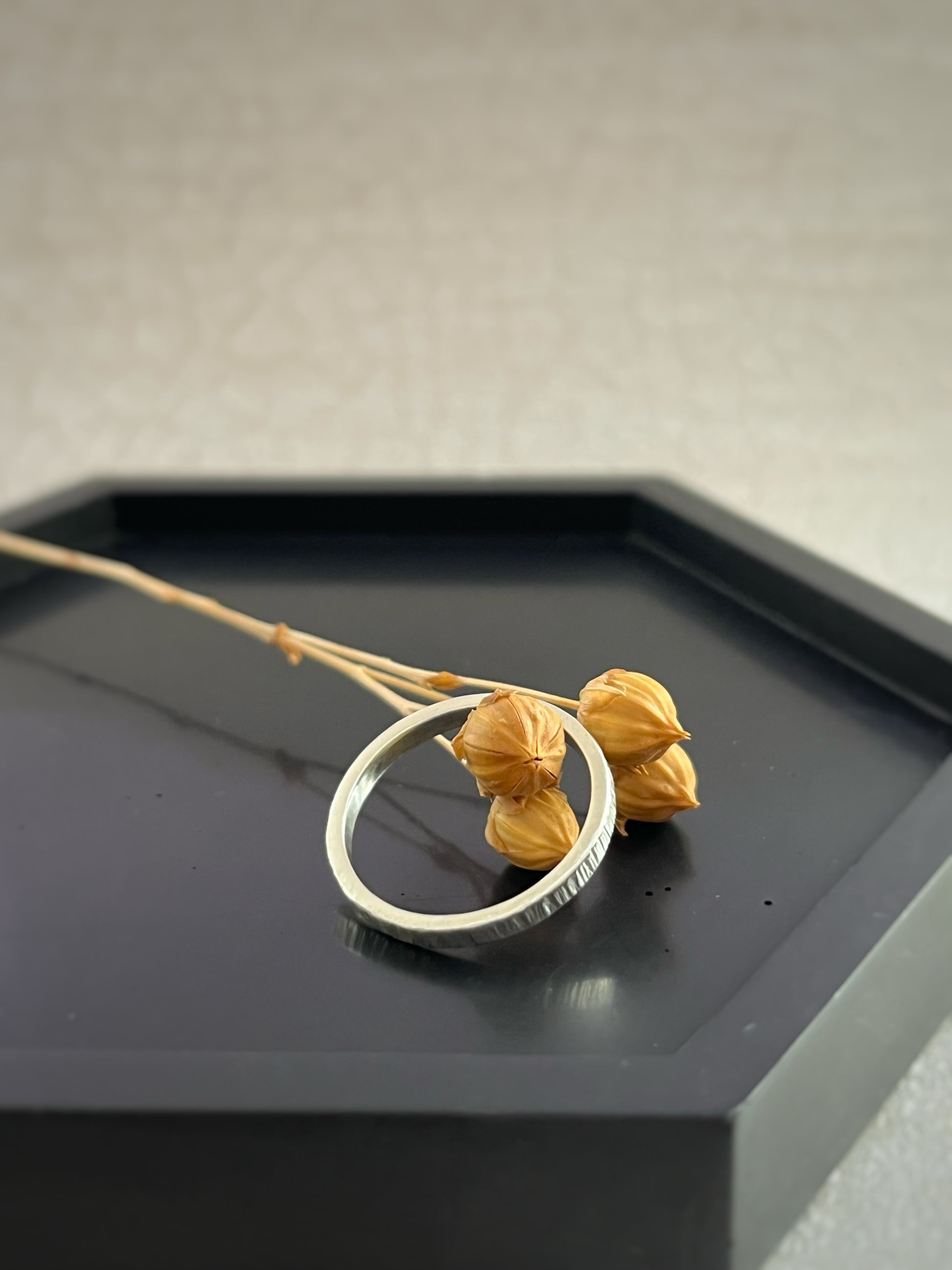Delicate gold rings