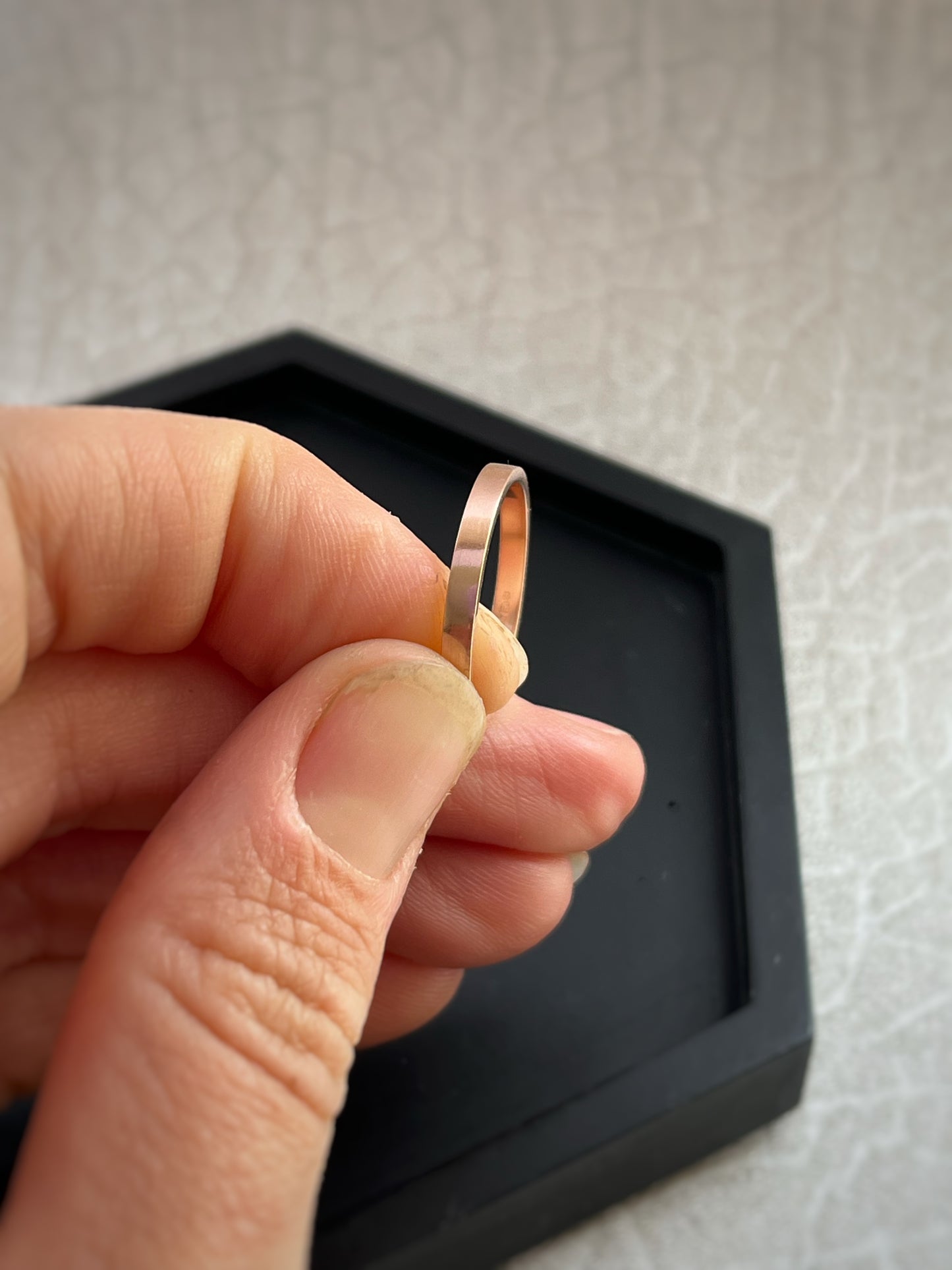 Handmade gold rings