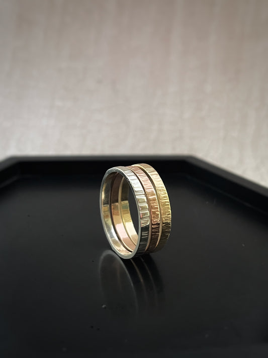 modern gold rings