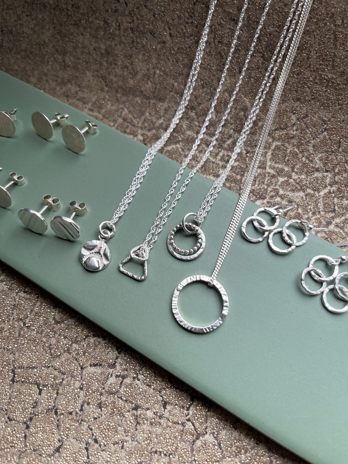 Mystery bundle of 3 handmade pieces of solid silver jewellery