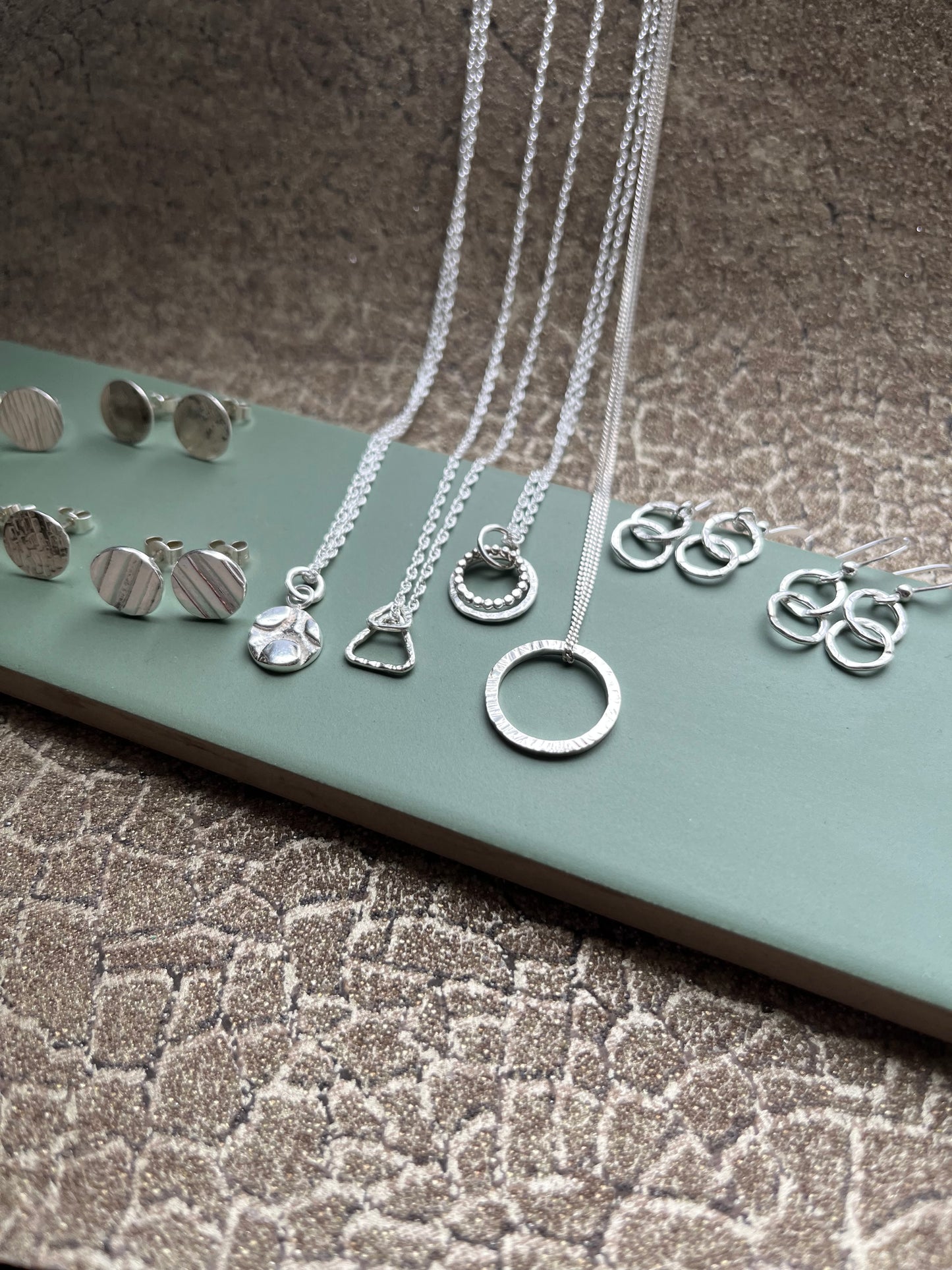 Mystery bundle of 3 handmade pieces of solid silver jewellery