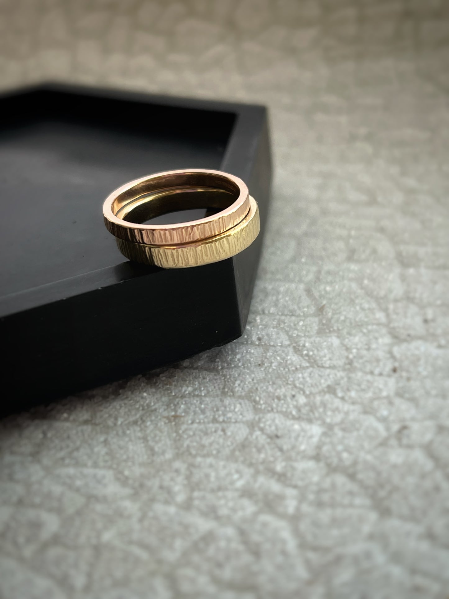 Handmade gold rings