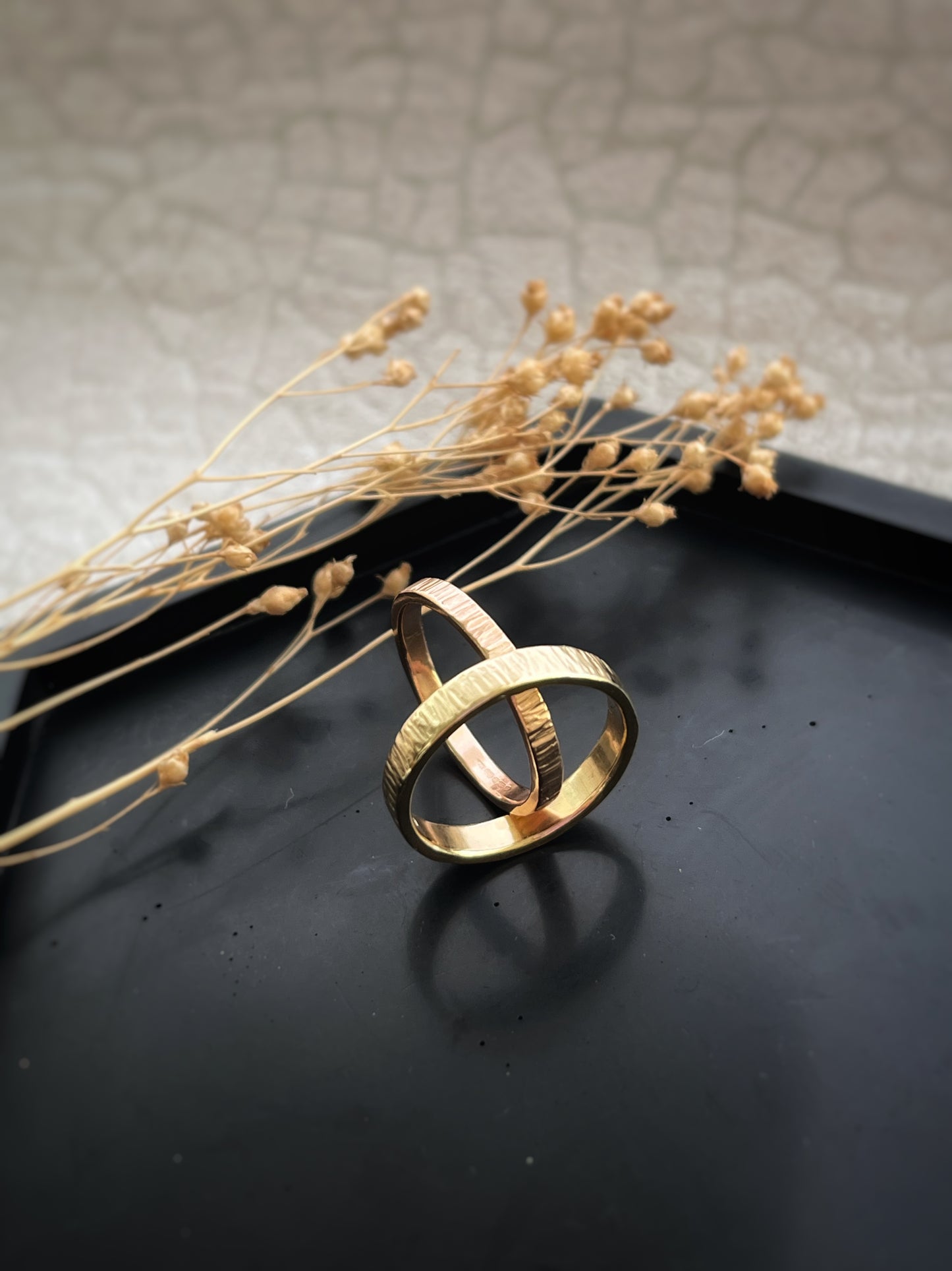 Handmade gold rings