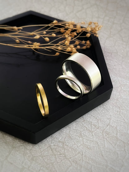 Handmade gold rings
