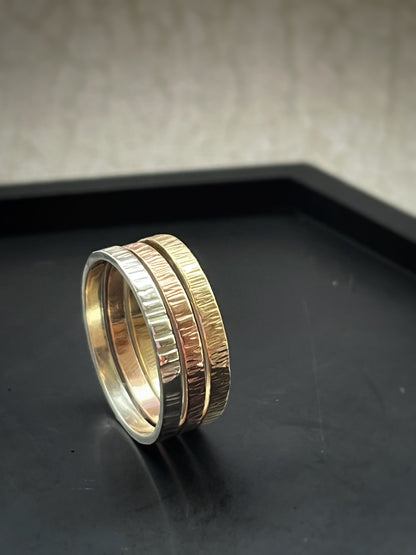 modern gold rings