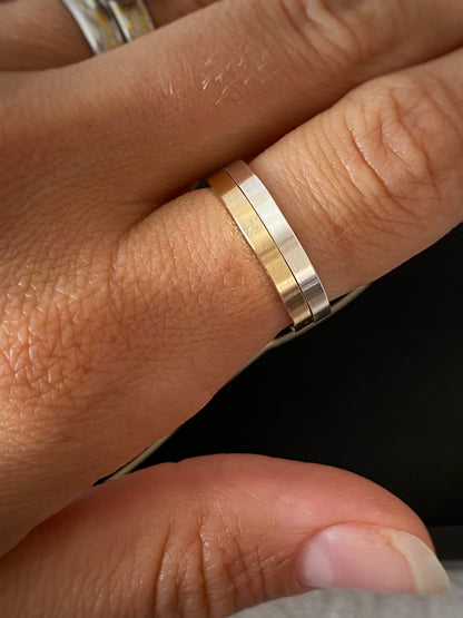 hammered gold rings 