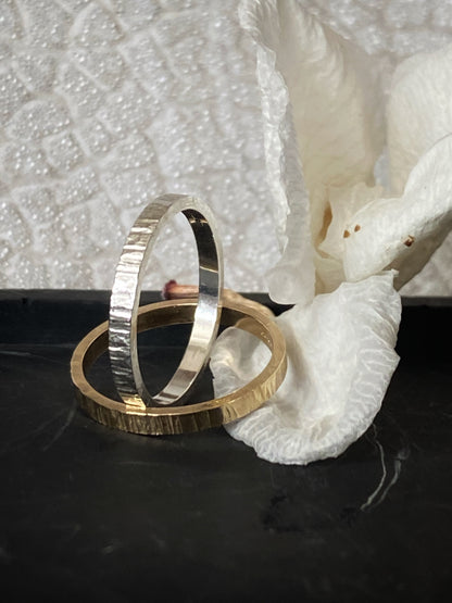 Handmade gold rings 