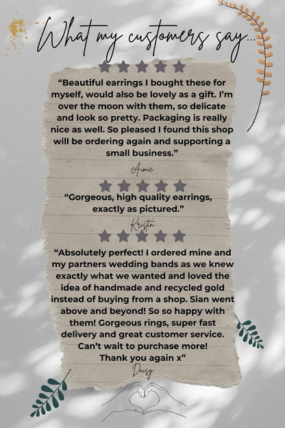 hammered textured round simple stud earrings